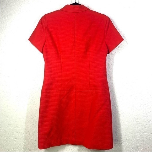 POSITIVE ATTITUDE Vintage Red Quilted Mini Shirt Dress - Petite‎ - Picture 7 of 10